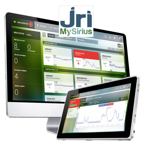 Application web surveillance temperatures humidite geolocalisation JRIMySirius